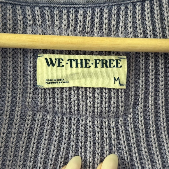 We The Free Lavender Worn Through Surplus Cardigan Sweater Medium - Picture 4 of 5